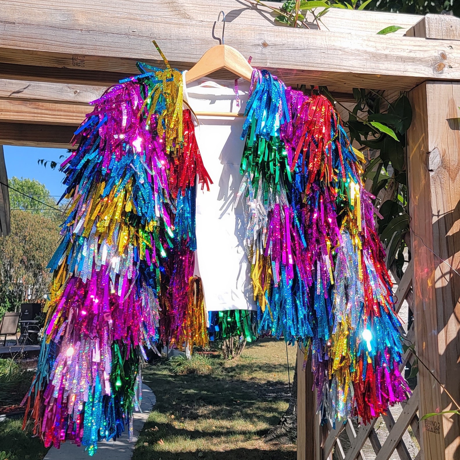 Custom Order Handmade Tinsel Fringe Jacket Etsy