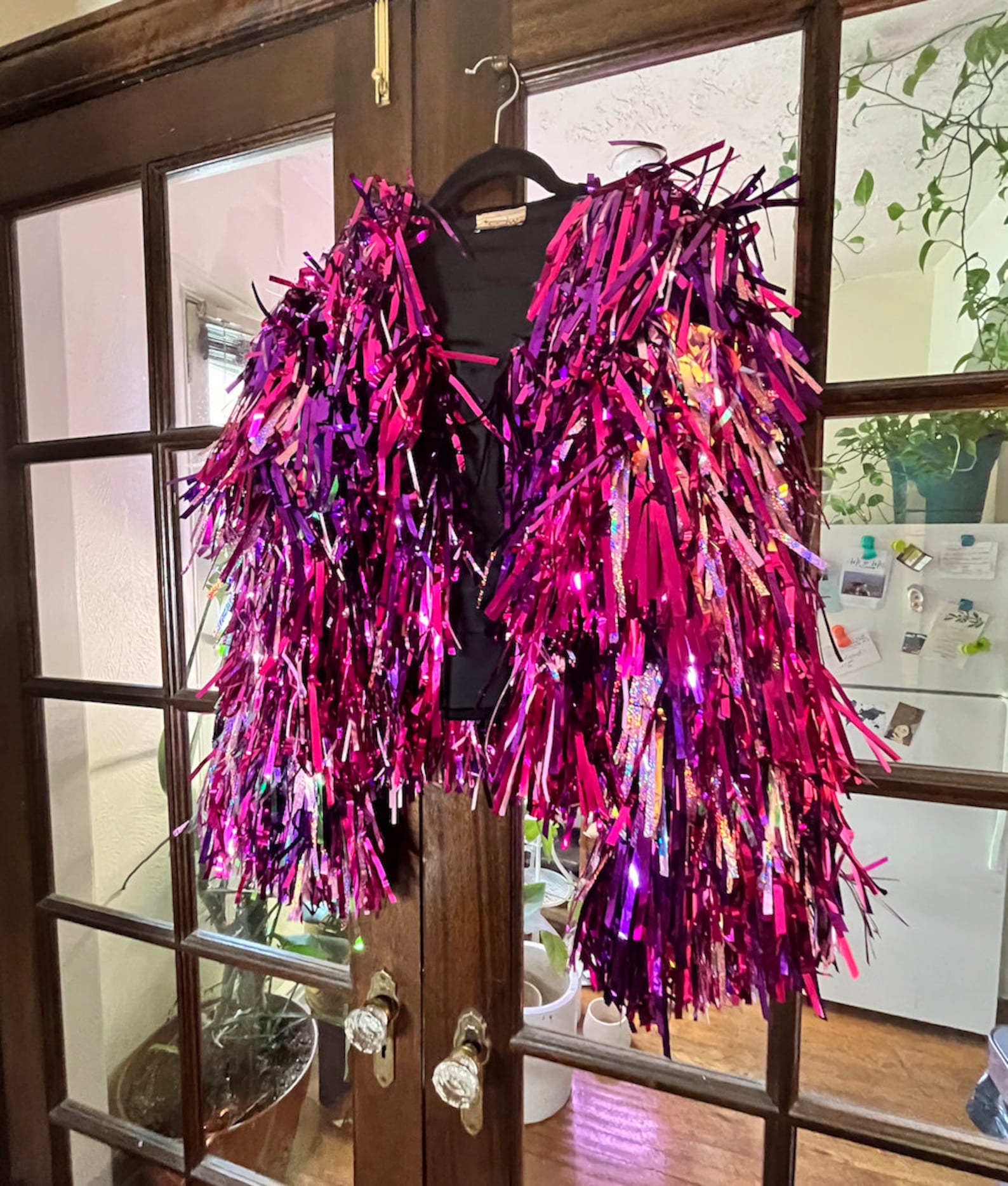 Custom Order Handmade Tinsel Fringe Jacket Etsy