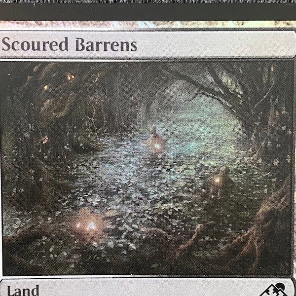 Scoured Barrens - Kamigawa: Neon Dynasty FOIL Artist Proof Card