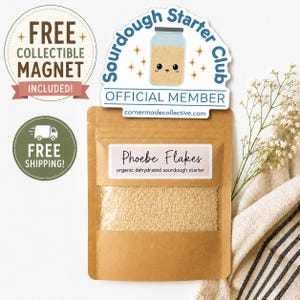 Award-Winning Organic Sourdough Starter, Phoebe Flakes, 100 Year Old