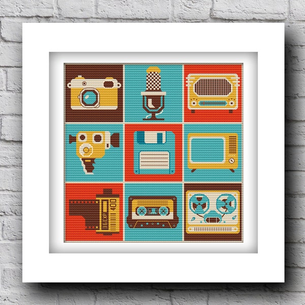 Retro Cross Stitch Etsy