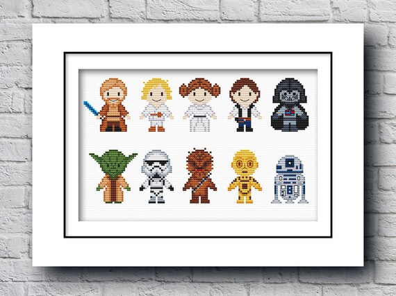 Star Wars Cross Stitch Pattern Pdf Movie Cross Stitch Fandom - Etsy