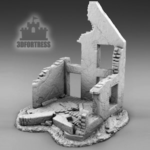 The ruin of a destroyed building