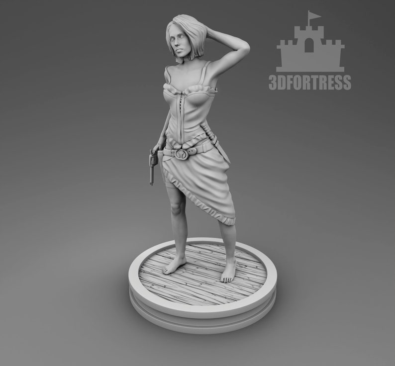 Naked Wild West Women With Gun - Etsy