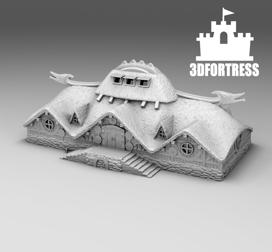 Viking Jarl's House stl Etsy