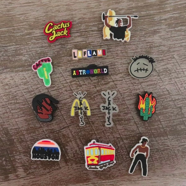 travis scott crocs charms
