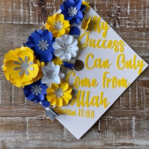 67 Personalized Muslim Graduation Cap | Quran Quotes Graduation Cap | Islamic graduation cap| Custom Glitter Grad Cap