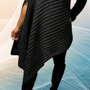 One Sleeve Crochet Poncho Pattern