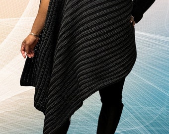 One Sleeve Crochet Poncho Pattern