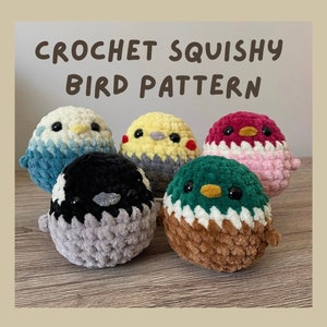 Crochet Squishy Bird Pattern Bundle | PDF PATTERN