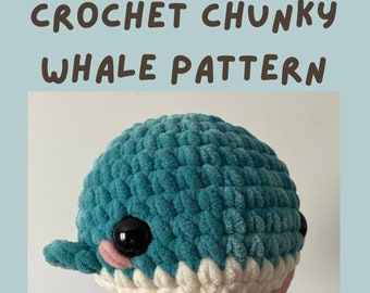 Crochet Chunky Whale Pattern | Crochet Pattern PDF Download