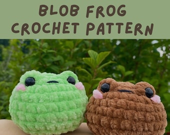 Blob Frog Crochet Pattern | PDF