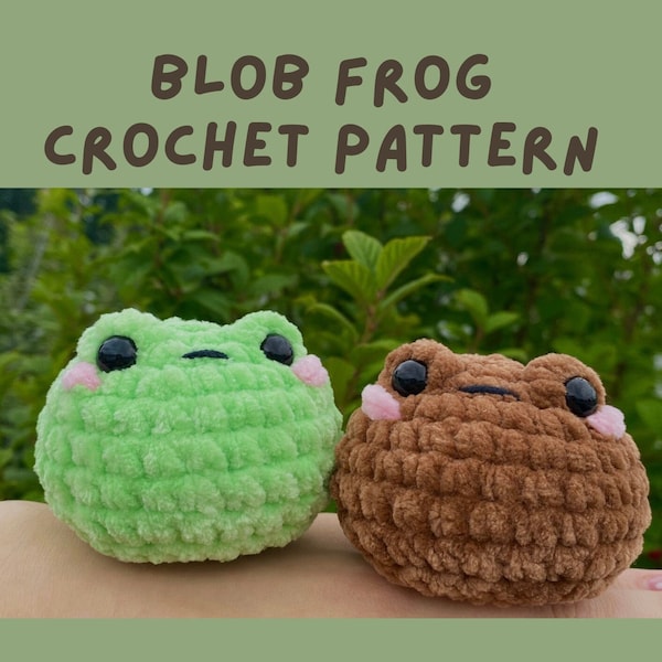 Blob Frog Crochet Pattern | PDF