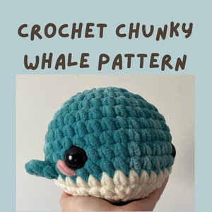 Crochet Chunky Whale Pattern | Crochet Pattern PDF Download