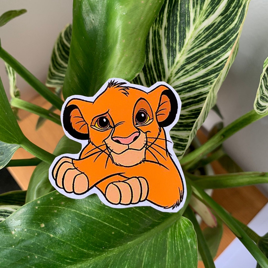 Sticker Simba Sticker Lion King Sticker Cute Sticker Etsy