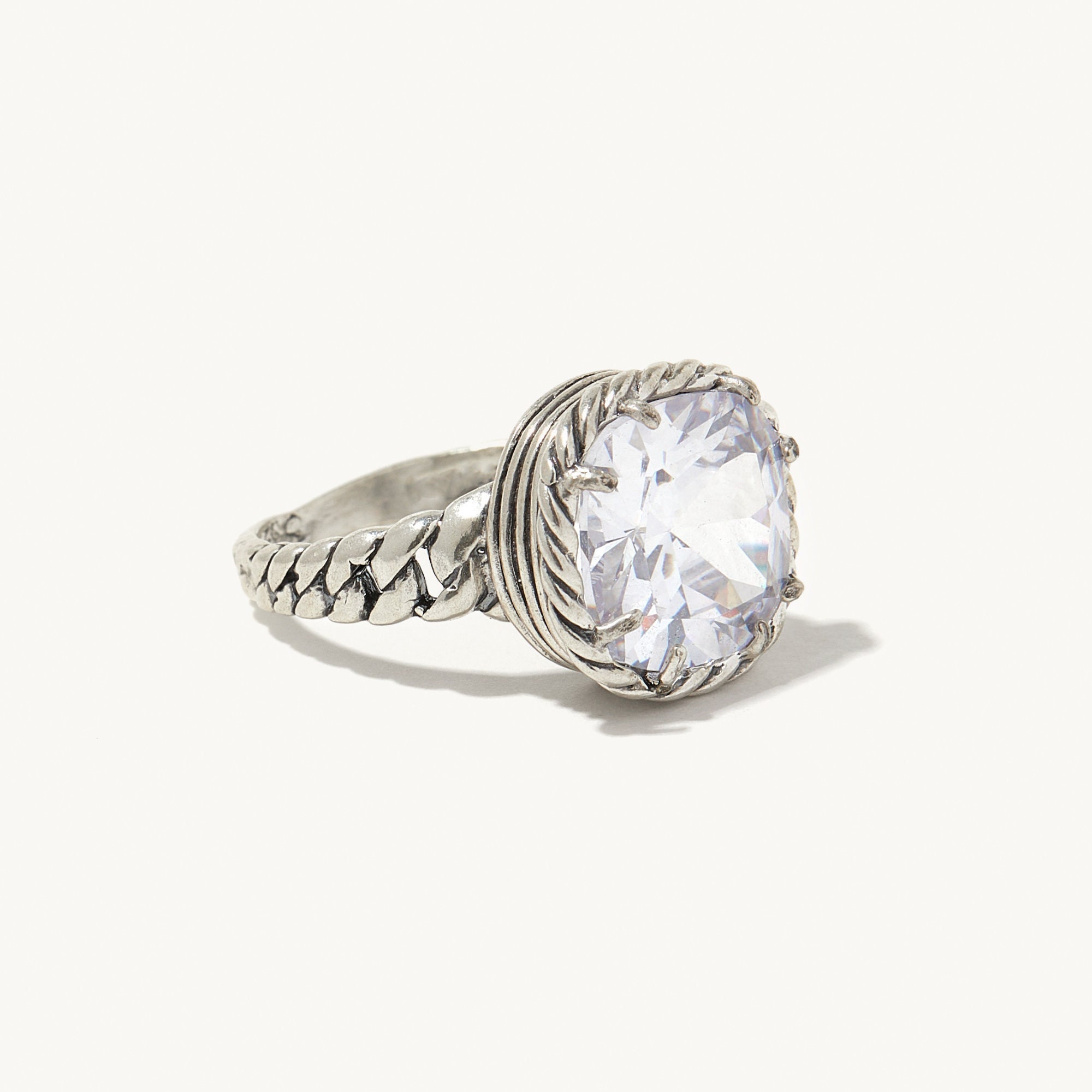 Handmade from Solid 925 Sterling Silver set with Cubic Zirconia Gemstones Hypoallergenic Statement Ring Bling Ring Brilliant Women's Ring