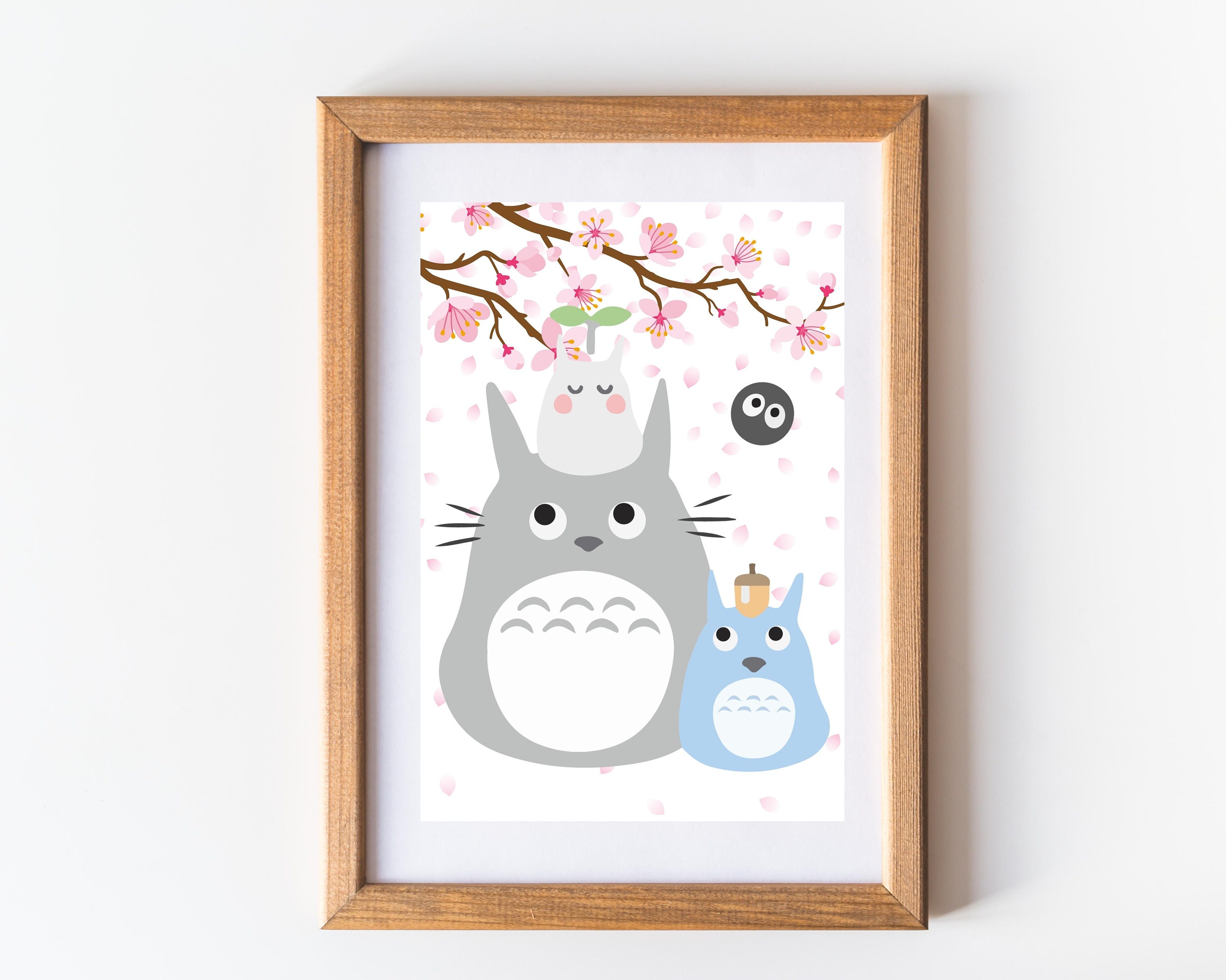 Totoro Wall Print Anime Home Decor Digital Download Print - Etsy