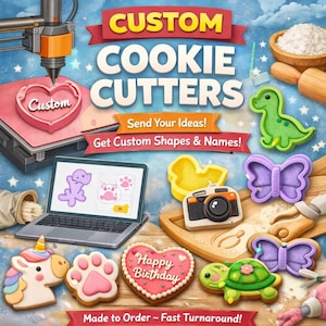 Custom 3D Printed Cookie Cutter | Personalized Shapes (PLA) image 1