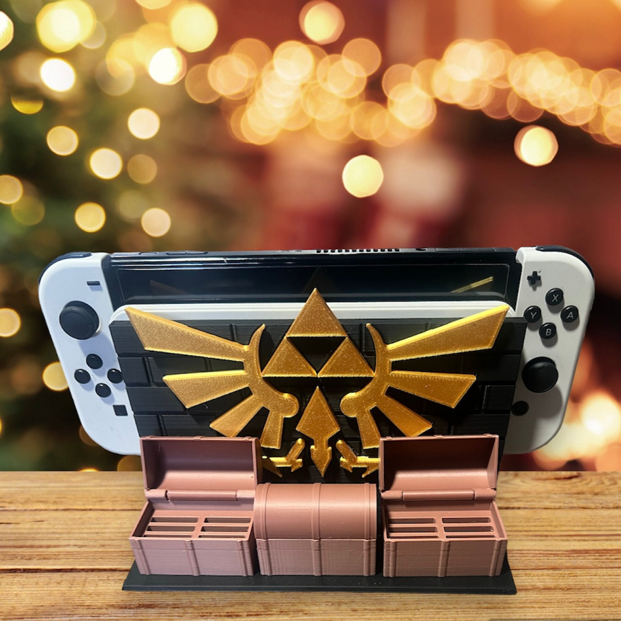 Nintendo Switch Game Halter, Zelda Triforce Dock Stand 