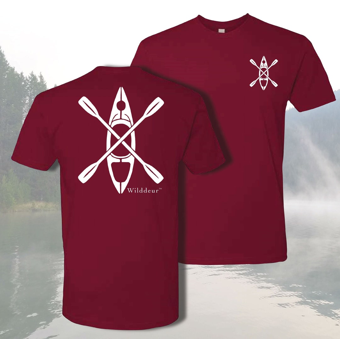 Kayaking Tshirt Front and Back Kayaking Tshirt Rafting Tshirt Outdoor Tshirt Adventure T