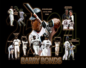 Barry Bonds Retro Canvas