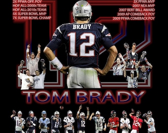Tom Brady Retro Canvas