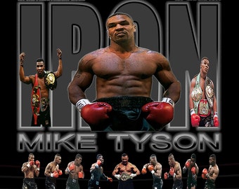 Mike Tyson Retro Canvas