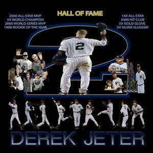 Derek Jeter Retro Canvas