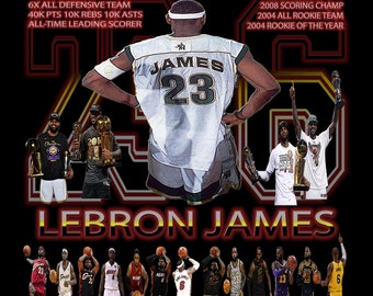 Lebron James Retro Canvas