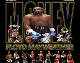 Floyd Mayweather Retro Canvas