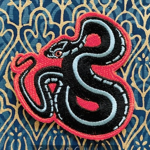 Garter Snake Iron-On Patch