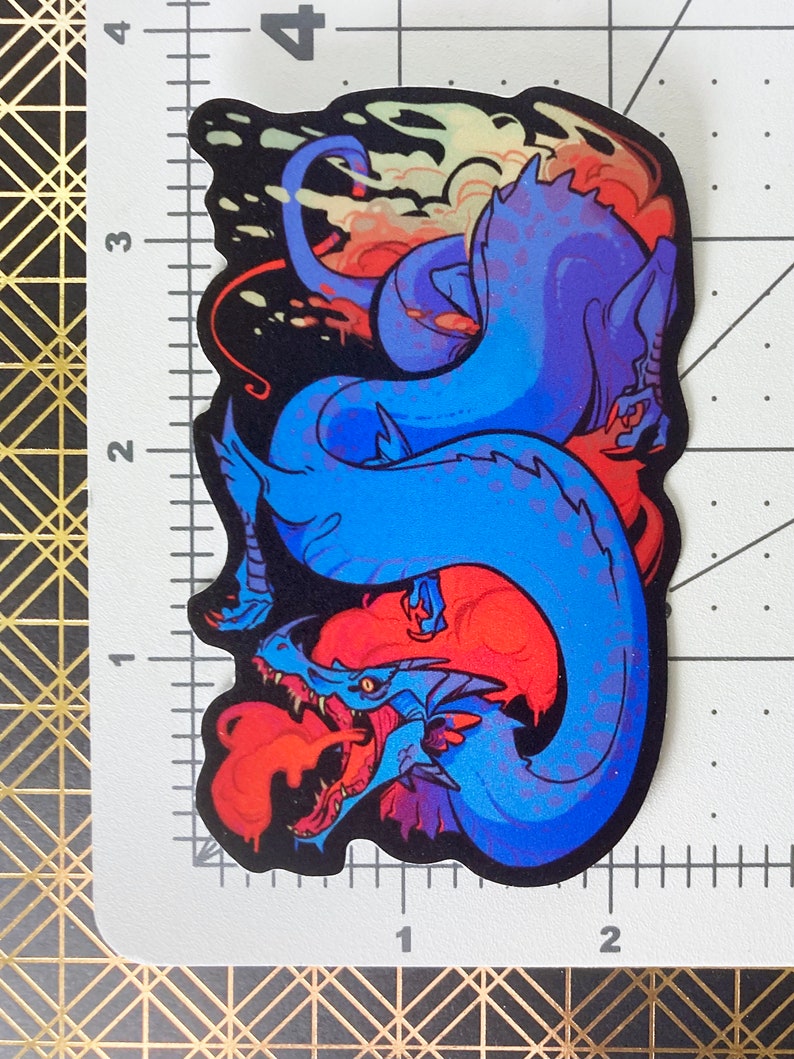 Holographic Dragon Sticker - Etsy
