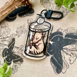 Thylacine in a Jar Acrylic Charm