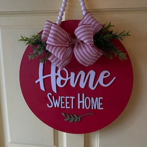 Home Sweet Home Door Hanger Style 2| Welcome Sign| Country Door Hanger
