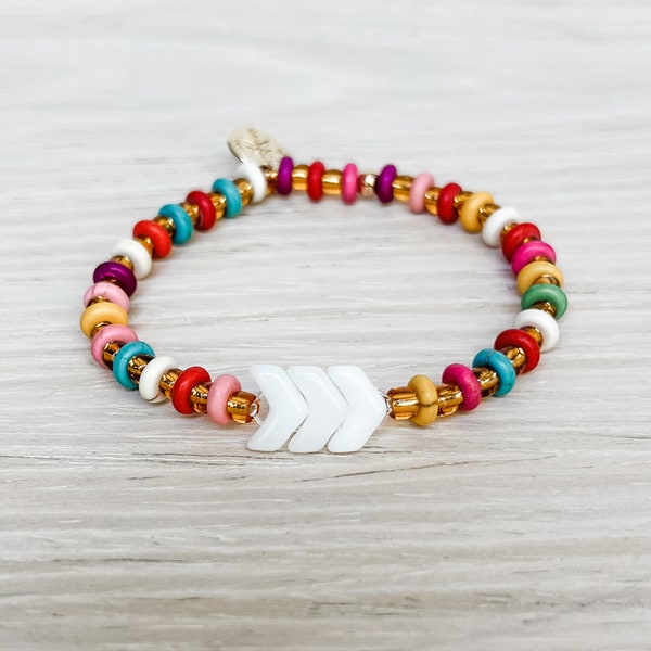 Hello Holland (Gold) - Down syndrome beaded bracelet