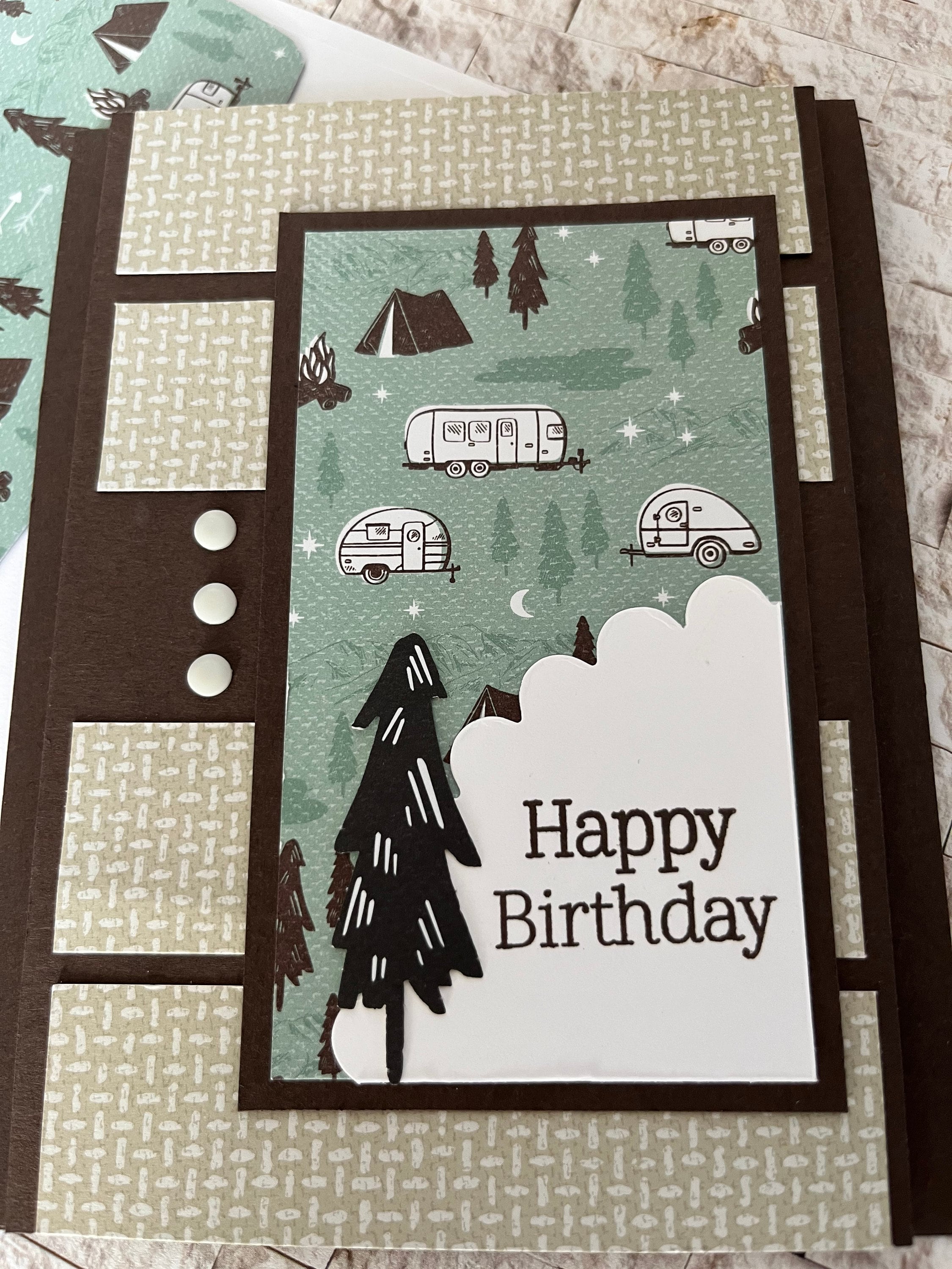 Happy Camper Happy Birthday Greeting Card - Etsy