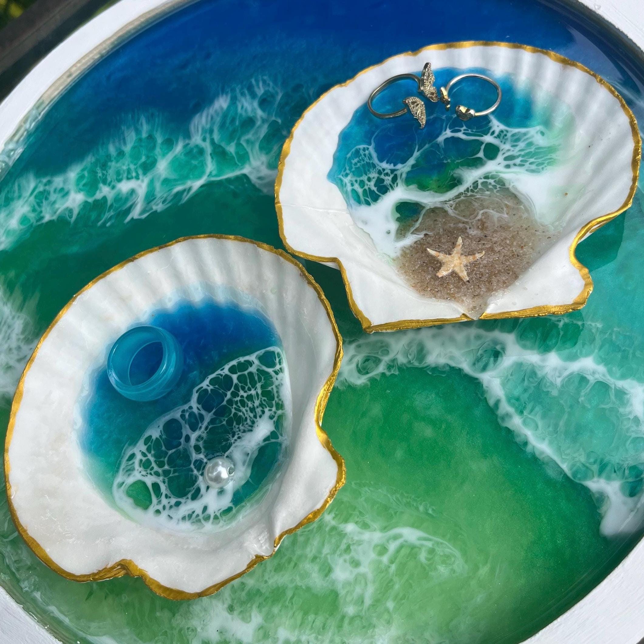Shell Ocean Ring Dish/ Wedding Gift/1-piece/rings/iridescent Pearl ...