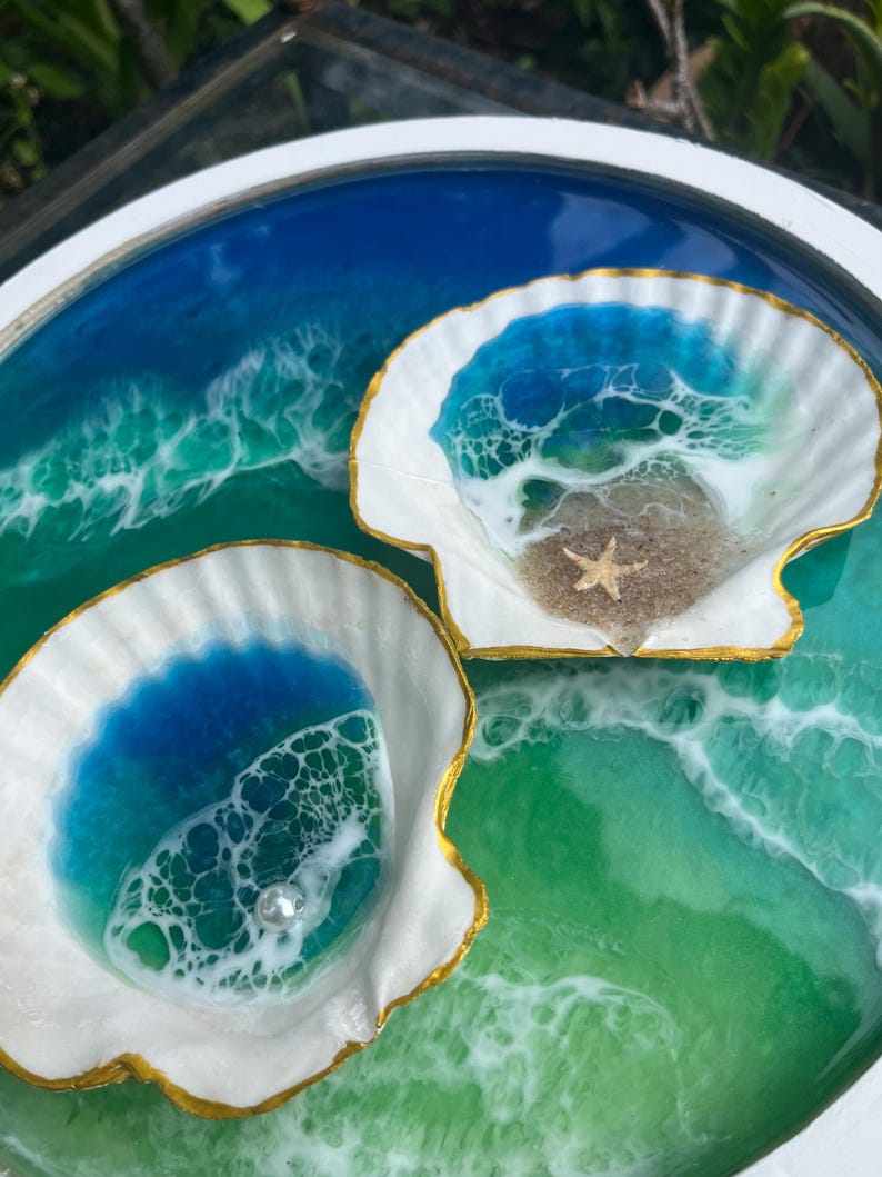 Shell Ocean Ring Dish/ Wedding Gift/1-piece/rings/iridescent Pearl ...