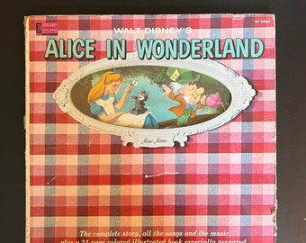 Walt Disney's Alice in Wonderland Record Album - Etsy