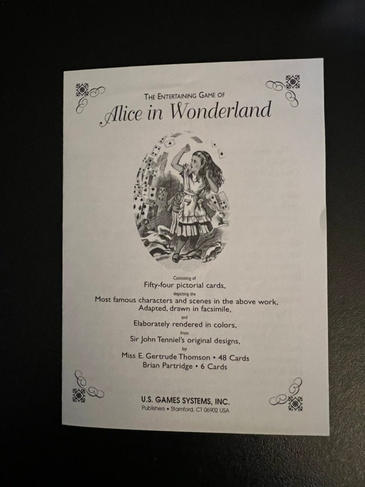 Alice in Wonderland House of Cards - Etsy