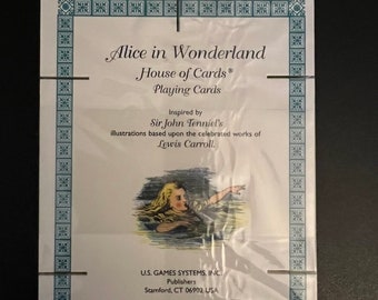 Alice in Wonderland House of Cards - Etsy