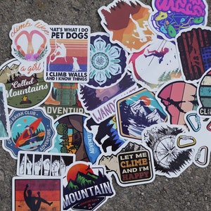 Conjunto de adesivos para klimmen, pedregulhos, buitenleven | adesivos à prova d'água para ver mais acessórios. Cadeau perfeito para klimmers