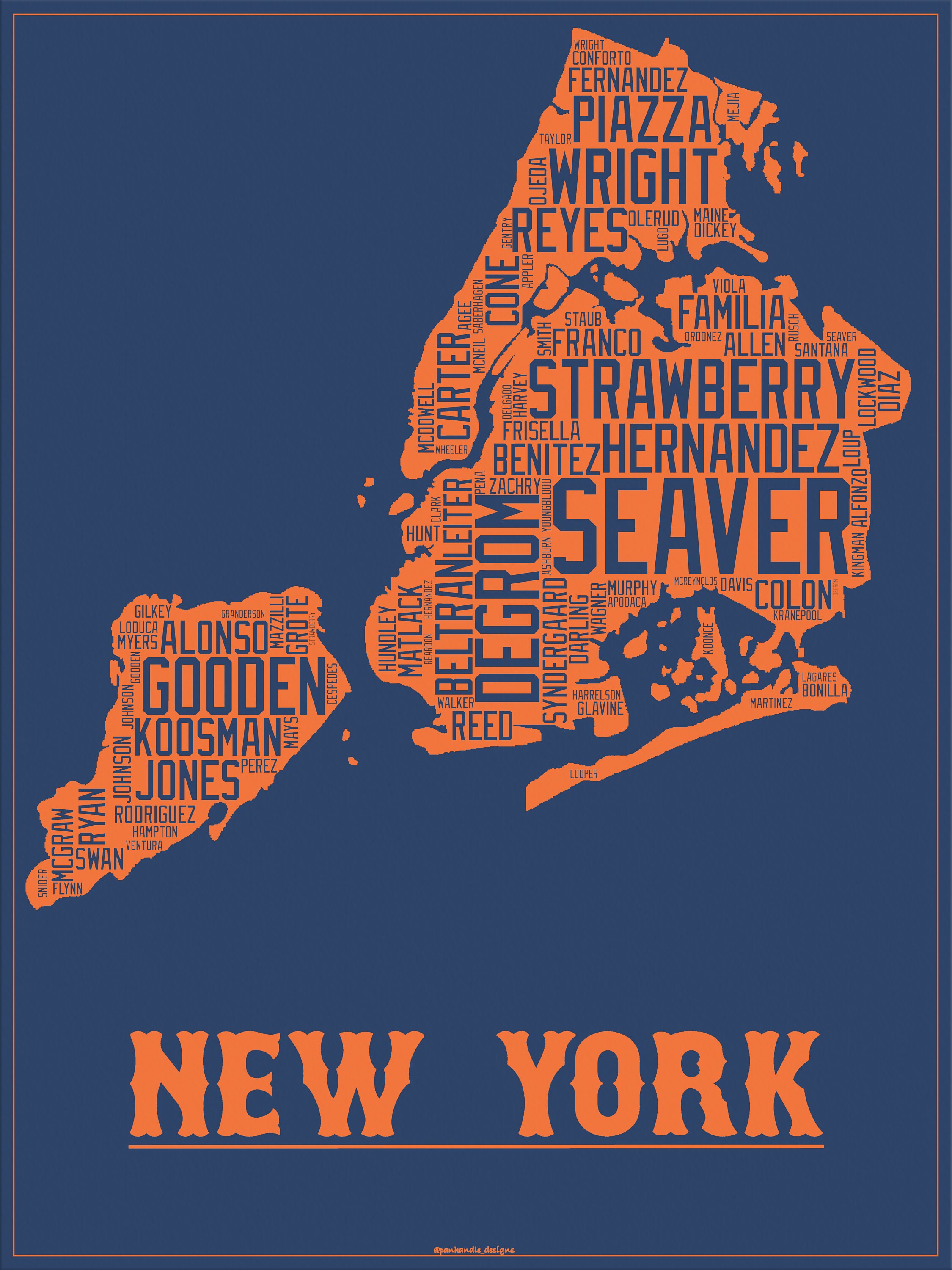 New York Mets Map Poster - Etsy