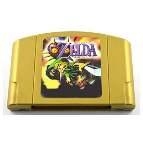 Zelda Majoras Mask N64 Game Cartridge Etsy