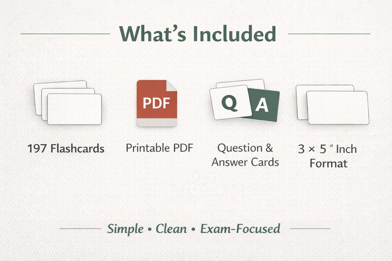 CPA FAR Flashcards Printable PDF | Far Exam Study Cards | 197 ...