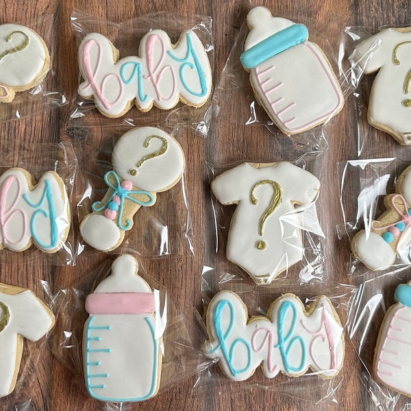 Gender Reveal Sugar Cookies Etsy