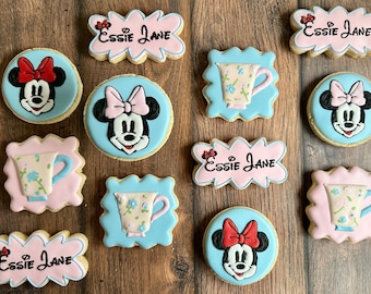 Minnie Inspired Decorated Sugar Cookies- 12 Cookies