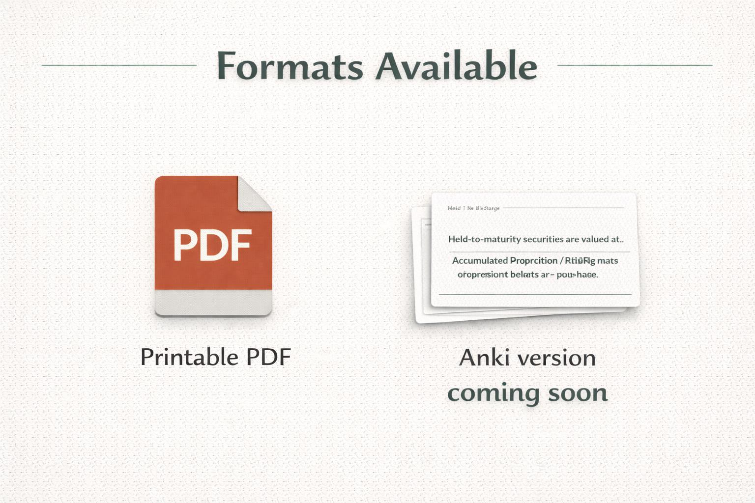CPA FAR Flashcards Printable PDF | Far Exam Study Cards | 197 ...