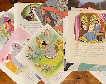 Ephemera Mystery Pack Little Golden Books Pages-Disney Theme