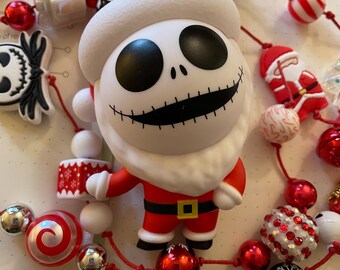 Santa Jack Junk Journal Charm, Planner Decoration, Scrapbook, Bag Charm